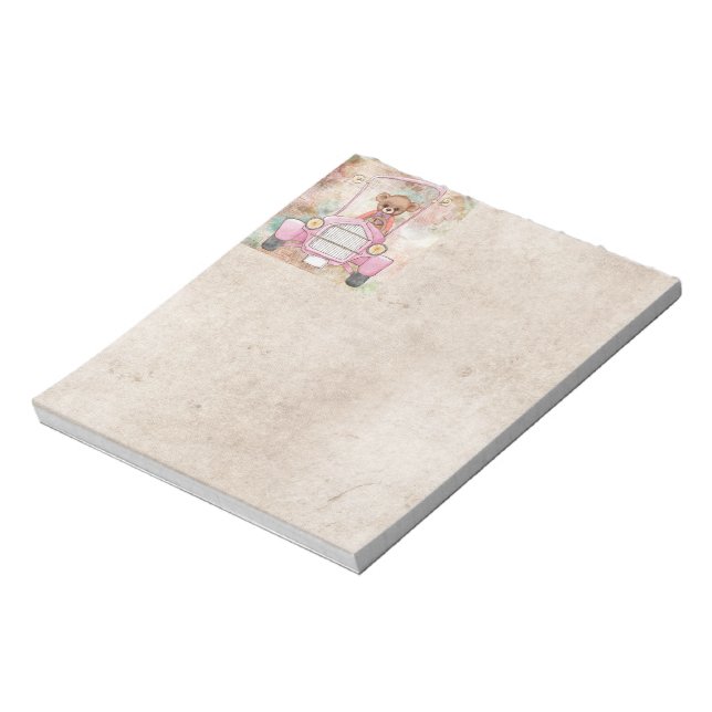 Teddy Bear Notepad (Rotated)