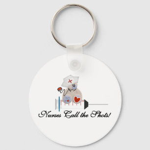 Teddy Bear Nurses Call the Shots T-shirts and Gift Keychain