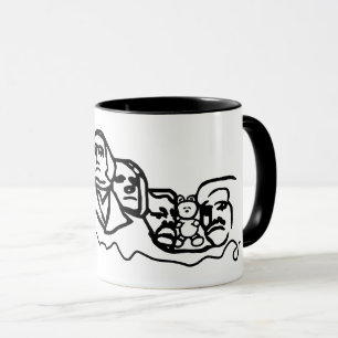 Teddy Bear on Mt. Rushmore Mug