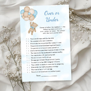 Teddy Bear Over or Under Baby Game