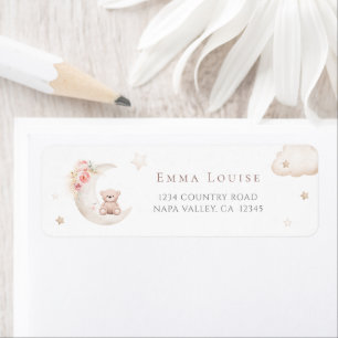 Teddy Bear Over The Moon Neutral Baby Shower