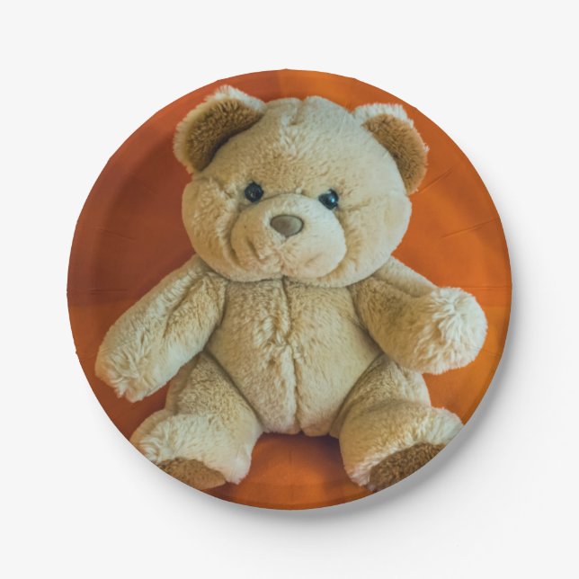 Teddy bear paper plate (Front)