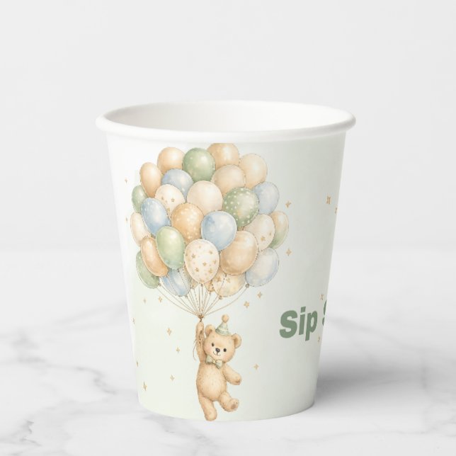 Teddy Bear Party Cup (Front)