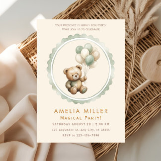 Teddy Bear Party Invitation