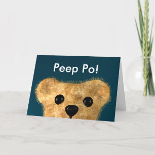 Teddy Bear (Peep po!) Card