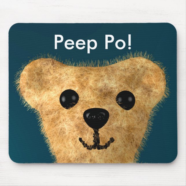 Teddy Bear (Peep po!) Mouse Pad (Front)