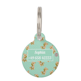 teddy bear pet tag
