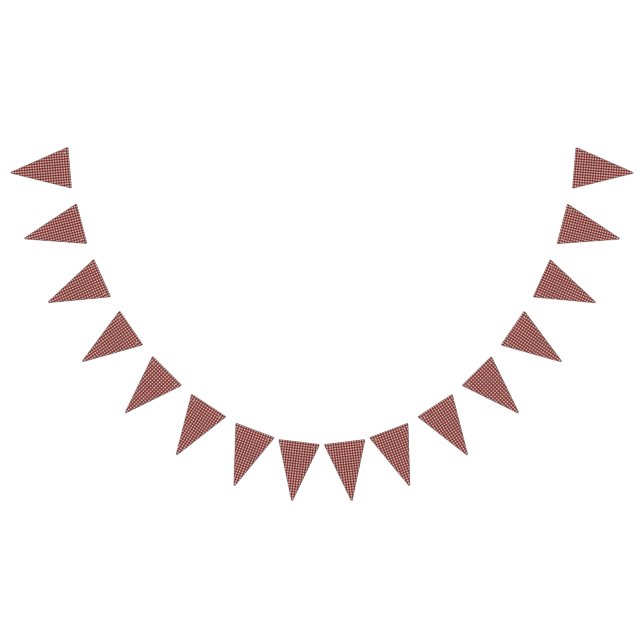 Teddy Bear Picnic Birthday Red Gingham Bunting Flags (All)