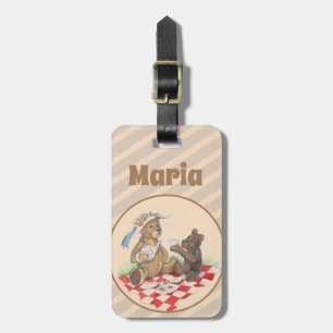 Teddy Bear Picnic Luggage Tag
