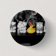'Teddy bear picnic' Rubber Duck Button (small)
