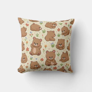 Teddy bear pillow cushion