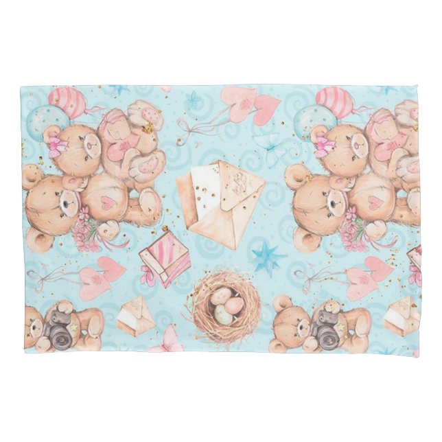 Teddy bear pillowcase (Front)
