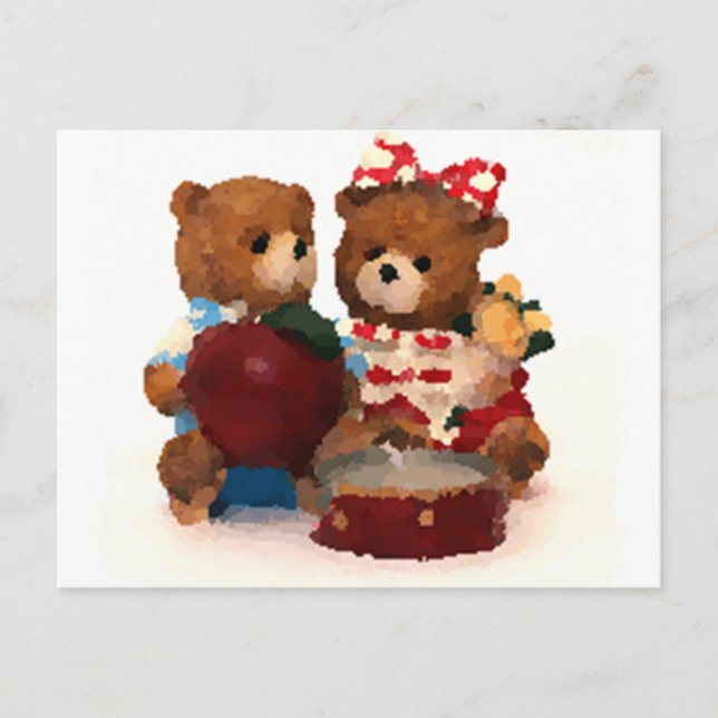 Teddy bear postcard (Front)