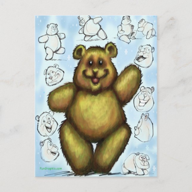 Teddy Bear Postcard (Front)