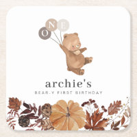 Teddy Bear Pumpkin - 1st Birthday