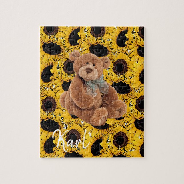 Teddy Bear Puzzles de tournesol (Vertical)