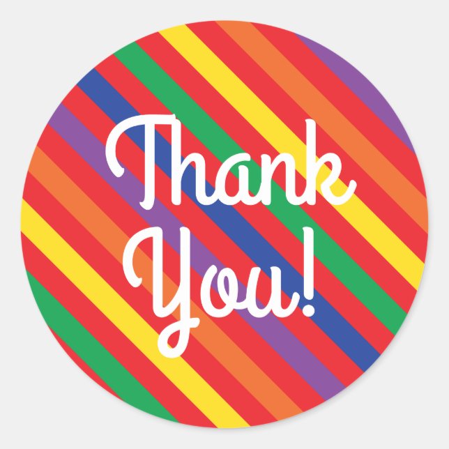 Teddy Bear Rainbow Cute Kid's Birthday Party Classic Round Sticker (Front)