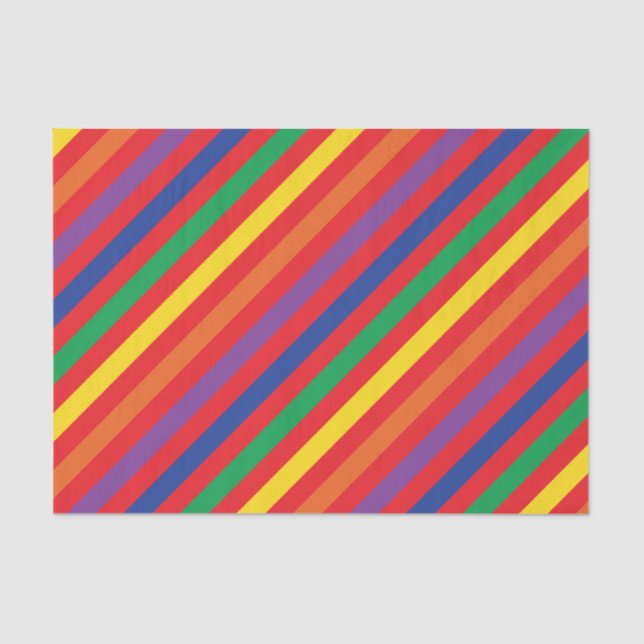 Teddy Bear Rainbow Cute Kid's Birthday Party Tissue Paper (Front)