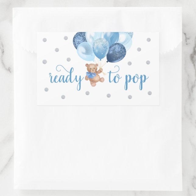 Teddy Bear Ready to Pop Favour Sticker (Bag)