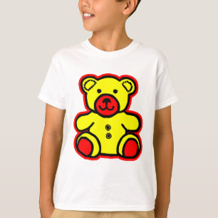 Teddy Bear Red Yellow 2 The MUSEUM Zazzle Gifts T-Shirt