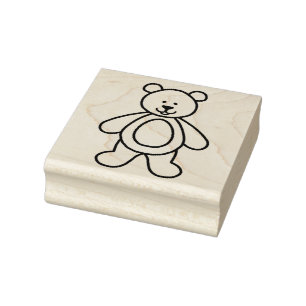 Teddy Bear Rubber Stamp