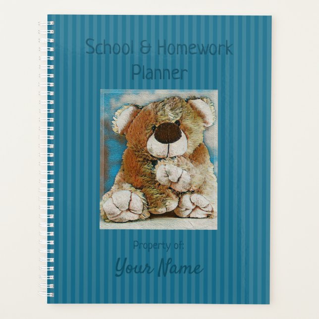 Teddy Bear - School Planner - HAMbyWG (Front)