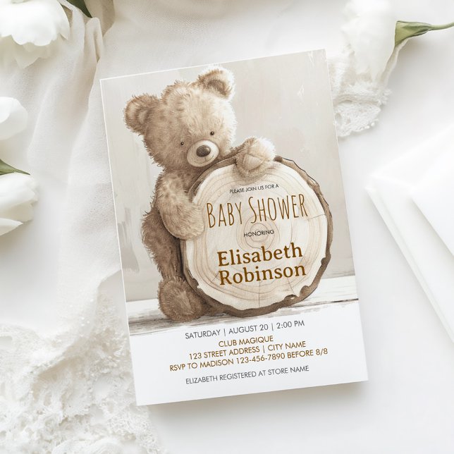 Teddy Bear Shower Personalized Invitation (Creator Uploaded)