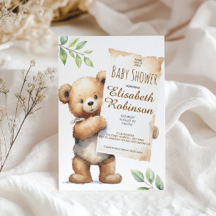 Teddy Bear Shower Personalized Invitation