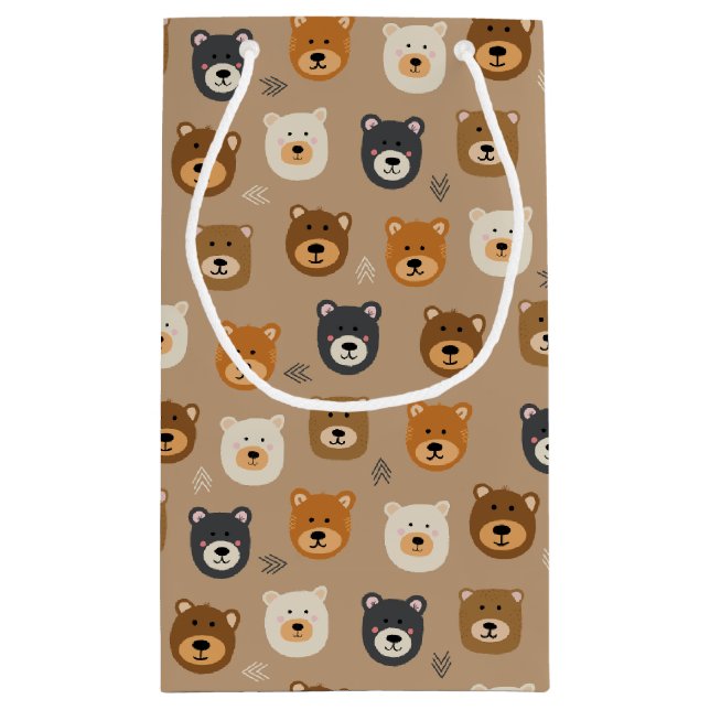 Teddy Bear Small Gift Bag (Back)