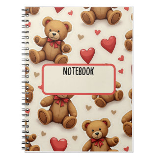 Teddy bear Spiral Photo Notebook