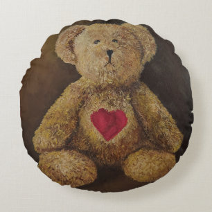 Teddy Bear Still Life Painting Pillow