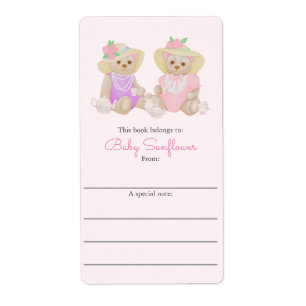 Teddy Bear Tea Book Belongs To Bookplate