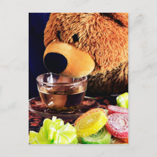 Teddy Bear Tea Party Postcard