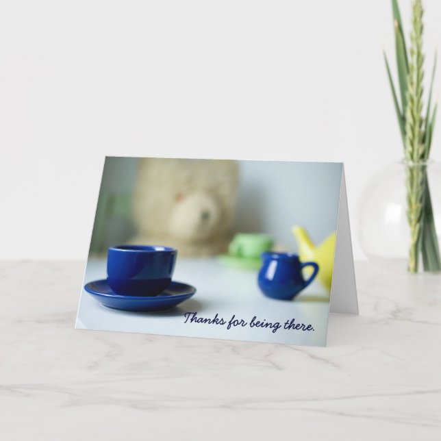 Teddy Bear Tea Time Mothers Day Card (Front)