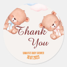Teddy Bear Thank You Baby Shower
