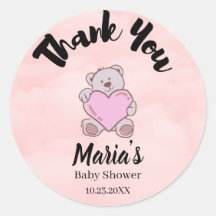 Teddy Bear Thank You Baby Shower 