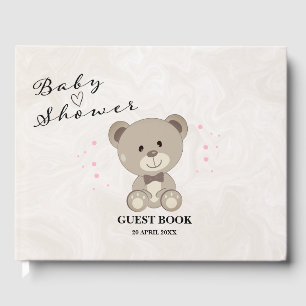 Teddy Bear Theme Baby Shower (Girls Pink)  Guest Book