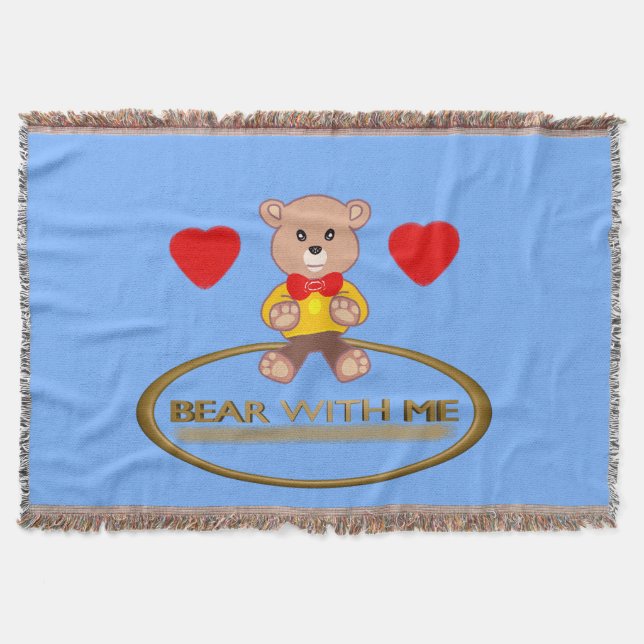 Teddy Bear  Throw Blanket (Front)