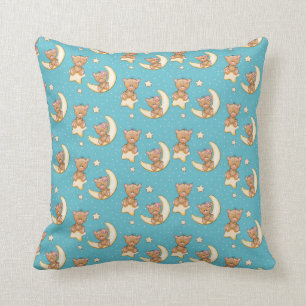 Teddy bear throw pillow
