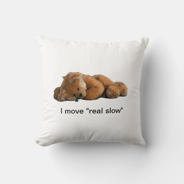 Teddy Bear Throw Pillow (Front)