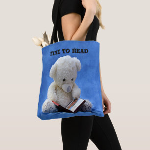 Teddy Bear Time to Read All-Over-Print Sac fourre-