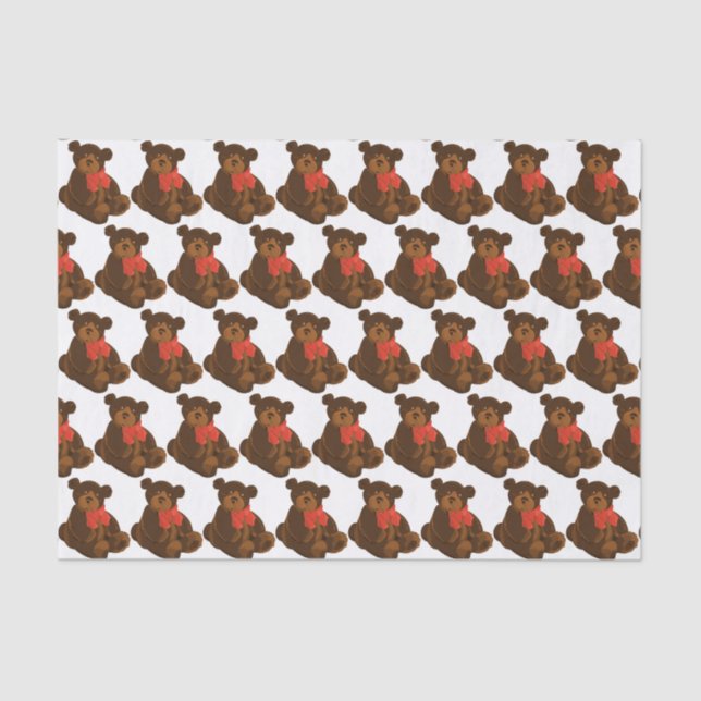 Teddy Bear Tissue Paper (Front)