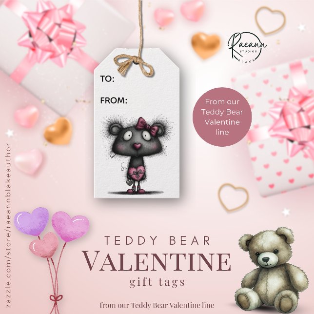 Teddy Bear Valentine Gift Tags (Creator Uploaded)