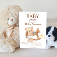 Teddy bear vintage toys boho baby shower