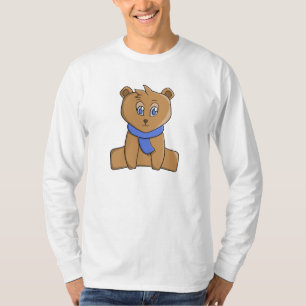 Teddy bear wearing a blue scarf T-Shirt