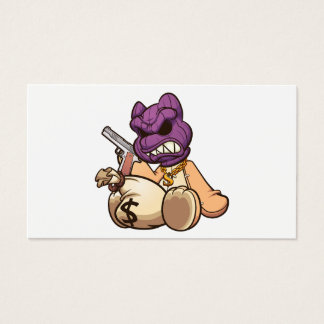 teddy bear wearing a ski mask and holding a gun