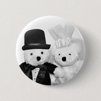 Teddy Bear Wedding 2 Inch Round Button