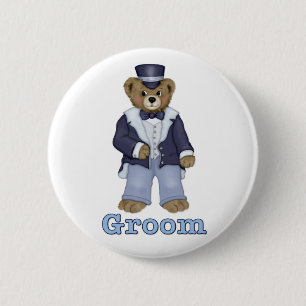 Teddy Bear Wedding - Customize 2 Inch Round Button