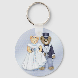 Teddy Bear Wedding - Customize Keychain