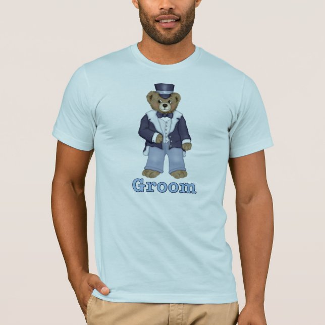 Teddy Bear Wedding - Customize T-Shirt (Front)